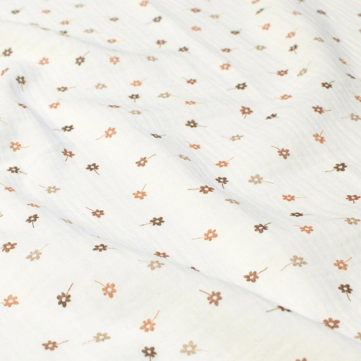 Musselina Flores Terracota