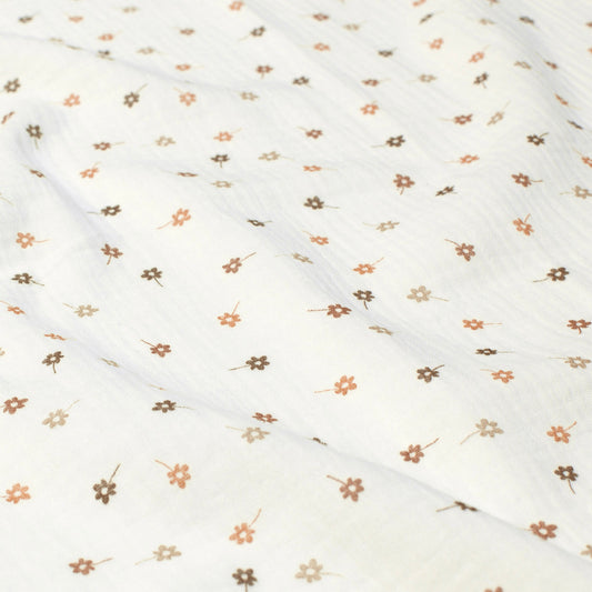 Musselina Flores Terracota