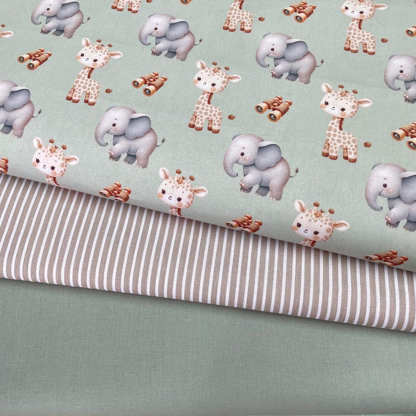 Poplin Girafas e Elefantes