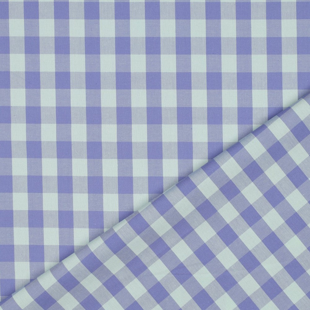 Poplin Vichy Azul e Menta