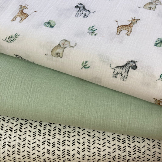 Musselina Traços Preto e Branco