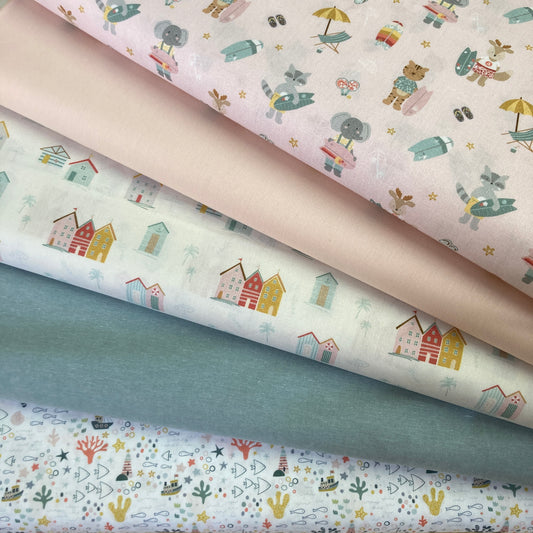 Poplin Animais Surfistas