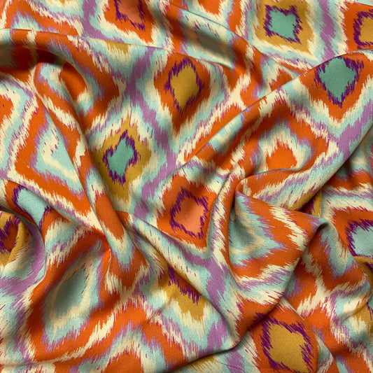 Viscose Abstrato Laranja