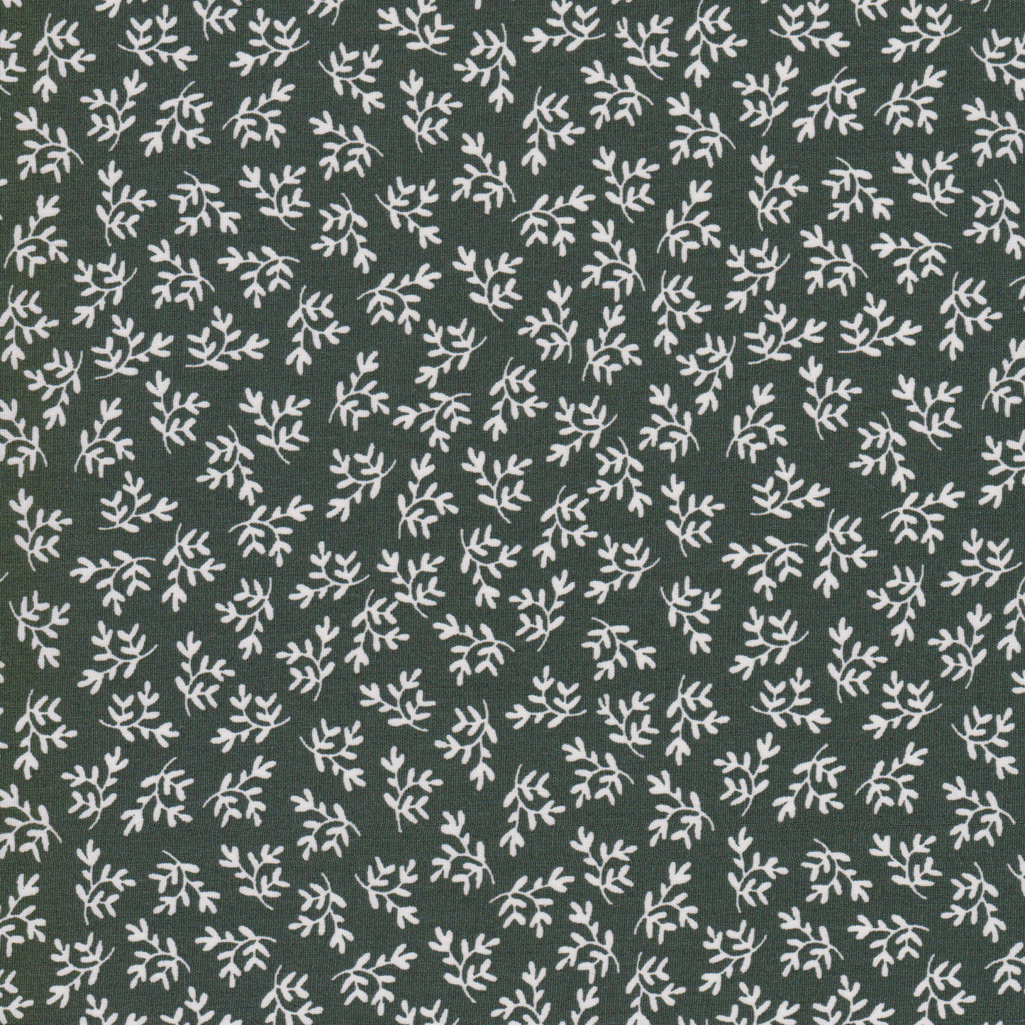 Poplin Flores Pequeninas Verde Escuro