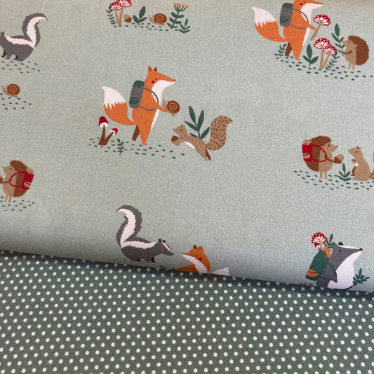 Poplin Raposas e Esquilos