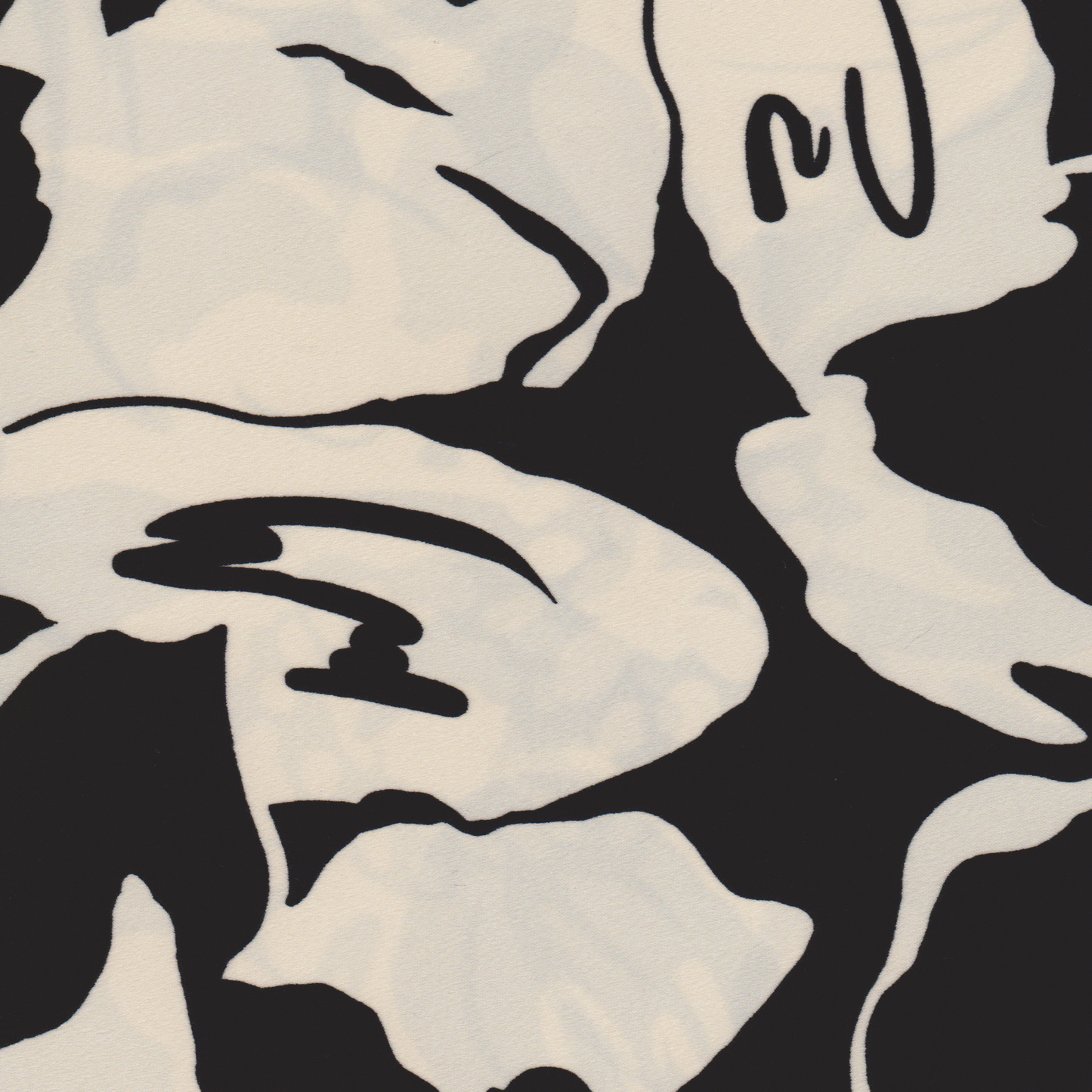 Crepe Flores Preto