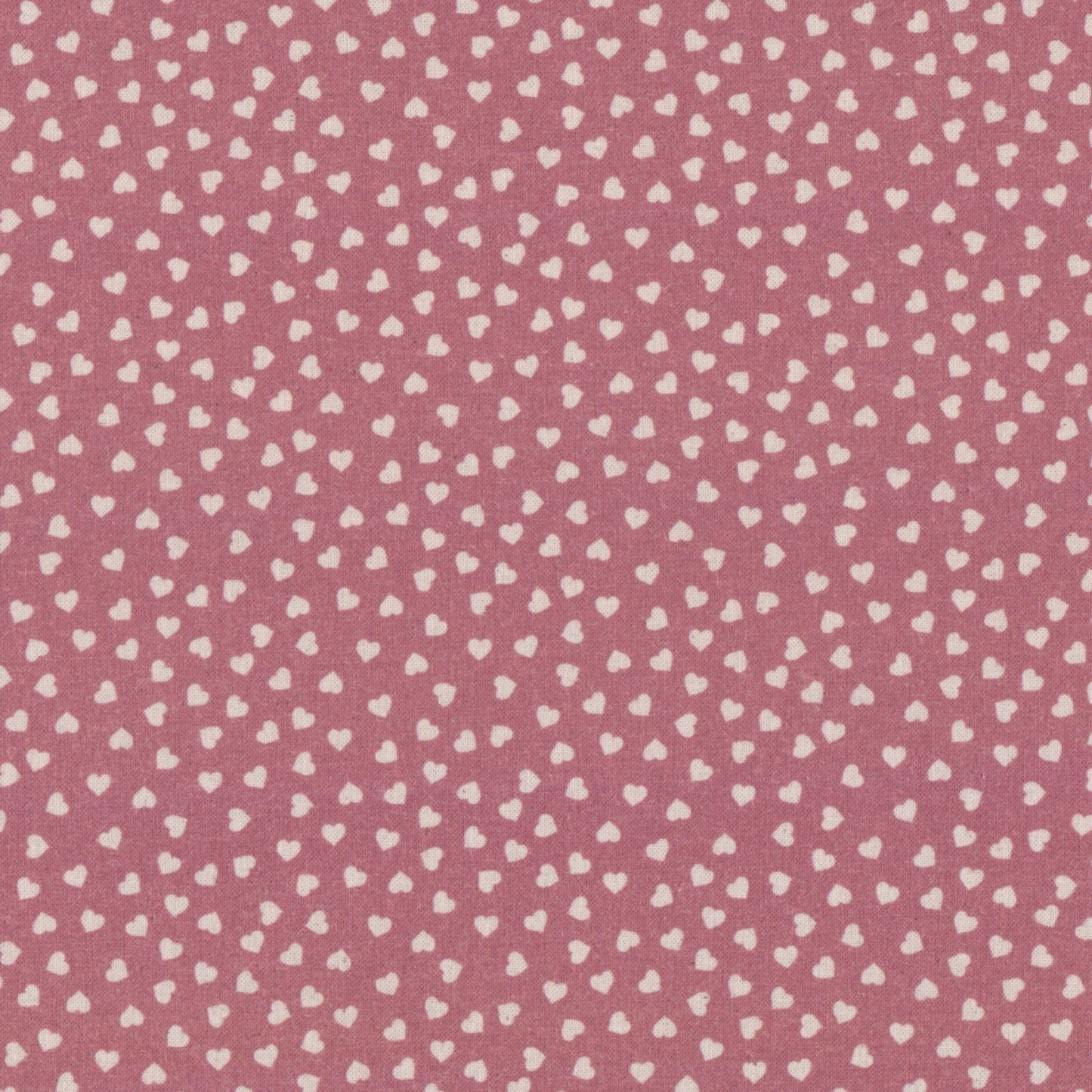 Poplin Rosa Corações Cru