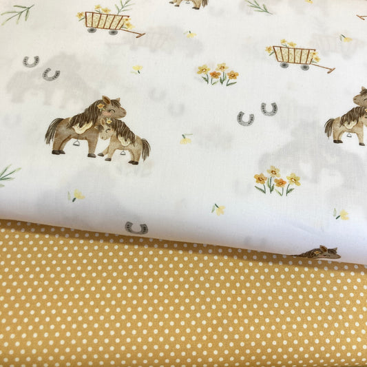 Poplin Digital Cavalos