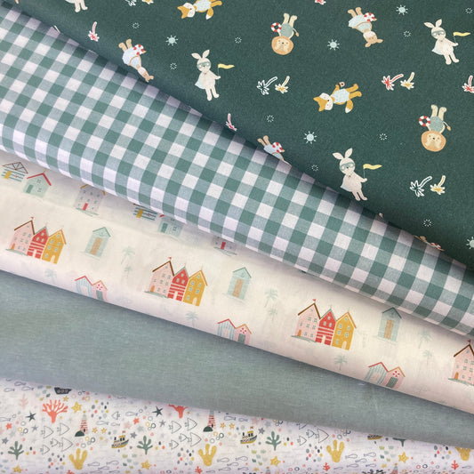 Poplin Animais da Praia