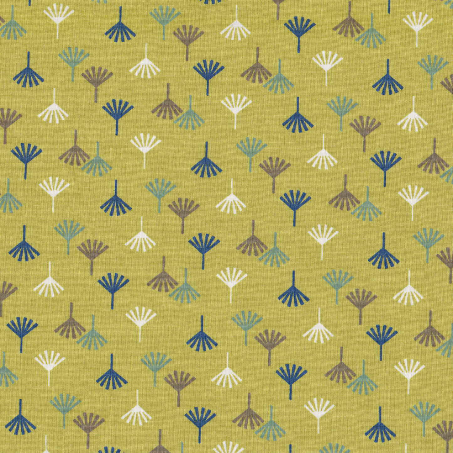 Retalho Poplin Leques Verdes - 60cm