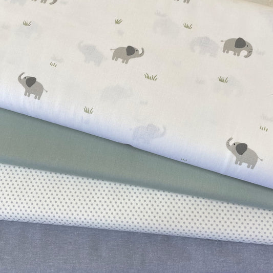 Poplin Elefantes