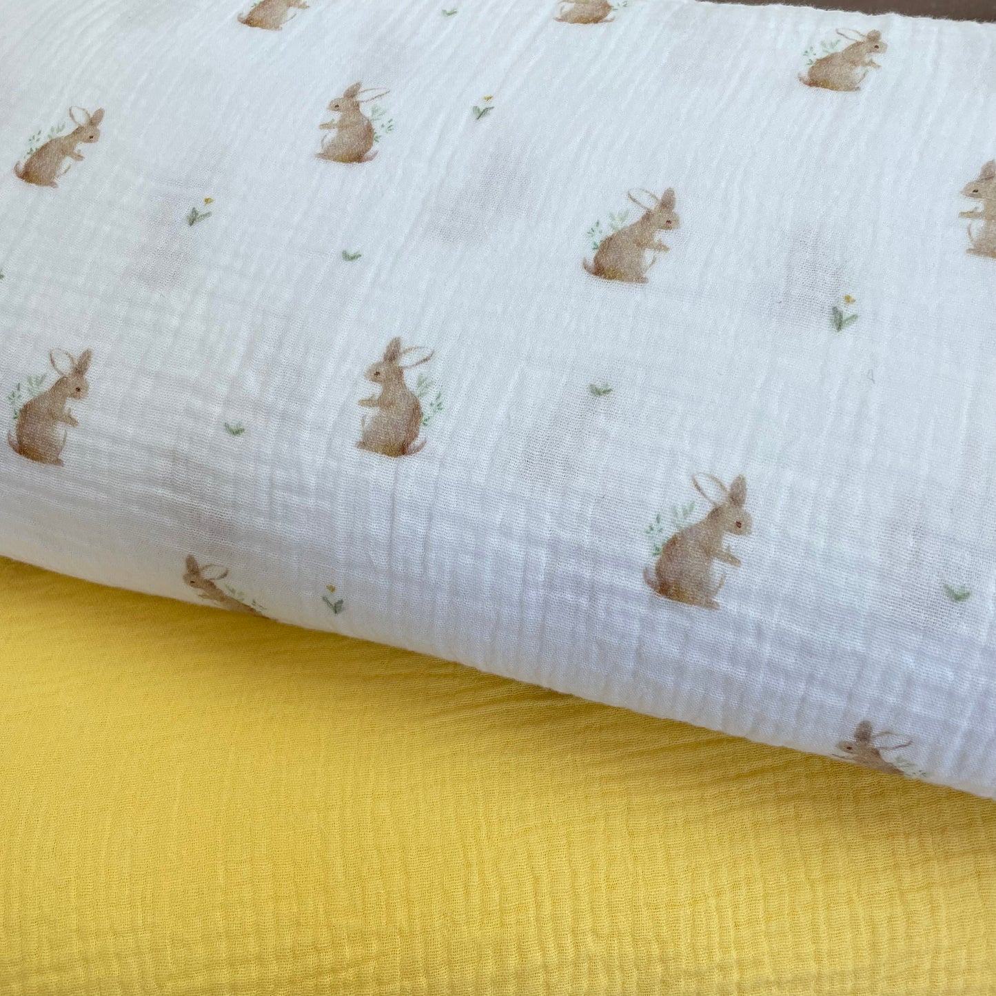 Musselina Coelhinhos e Flores