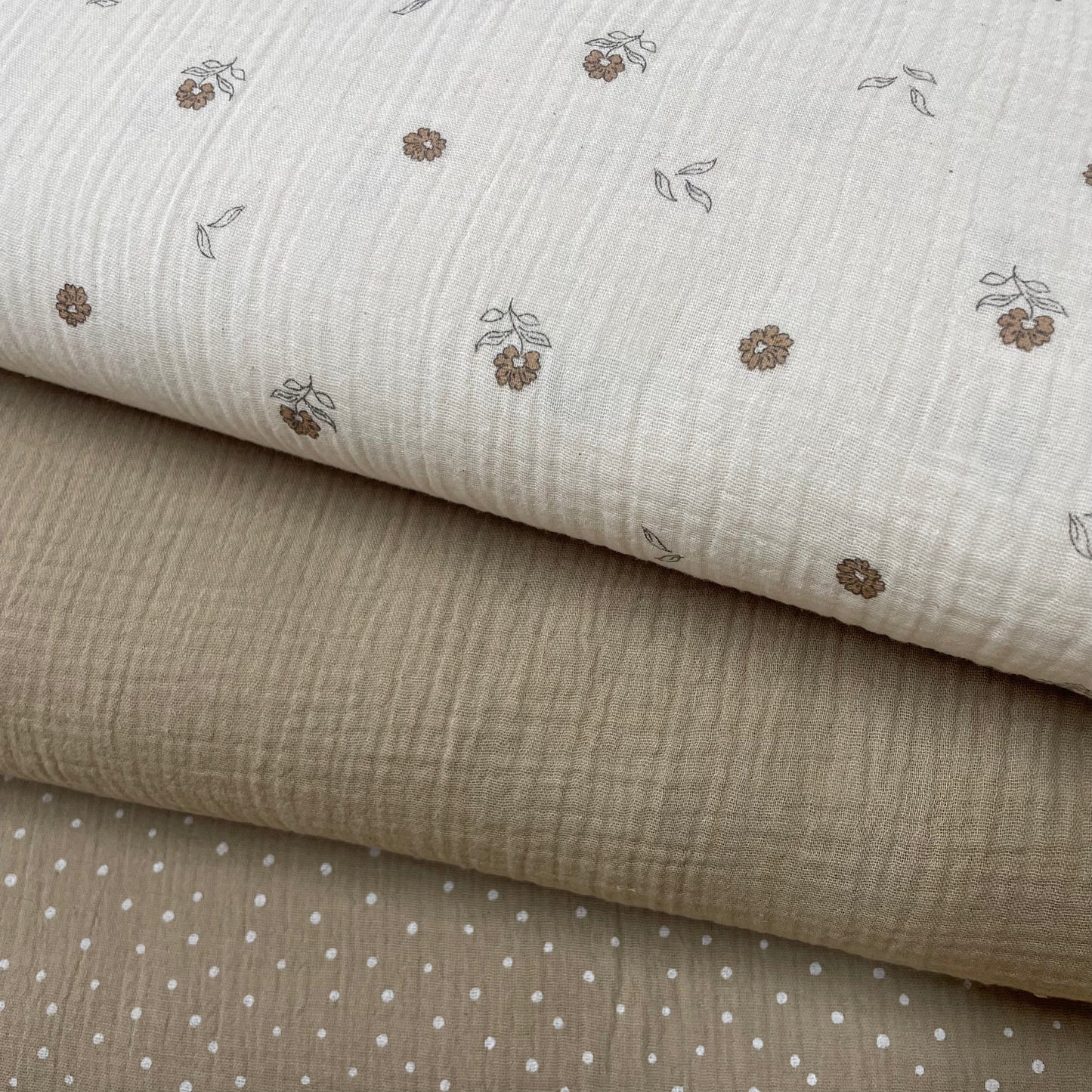 Musselina Flores Natural