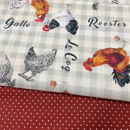 Poplin Galos e Galinhas