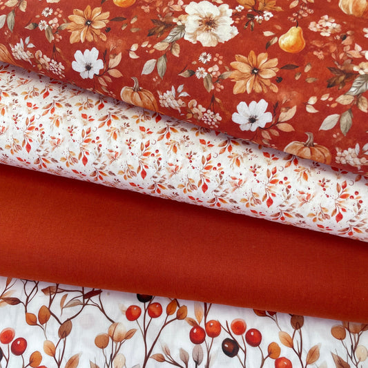 Poplin Folhinhas de Outono