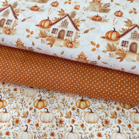 Poplin Casinhas e Abóboras