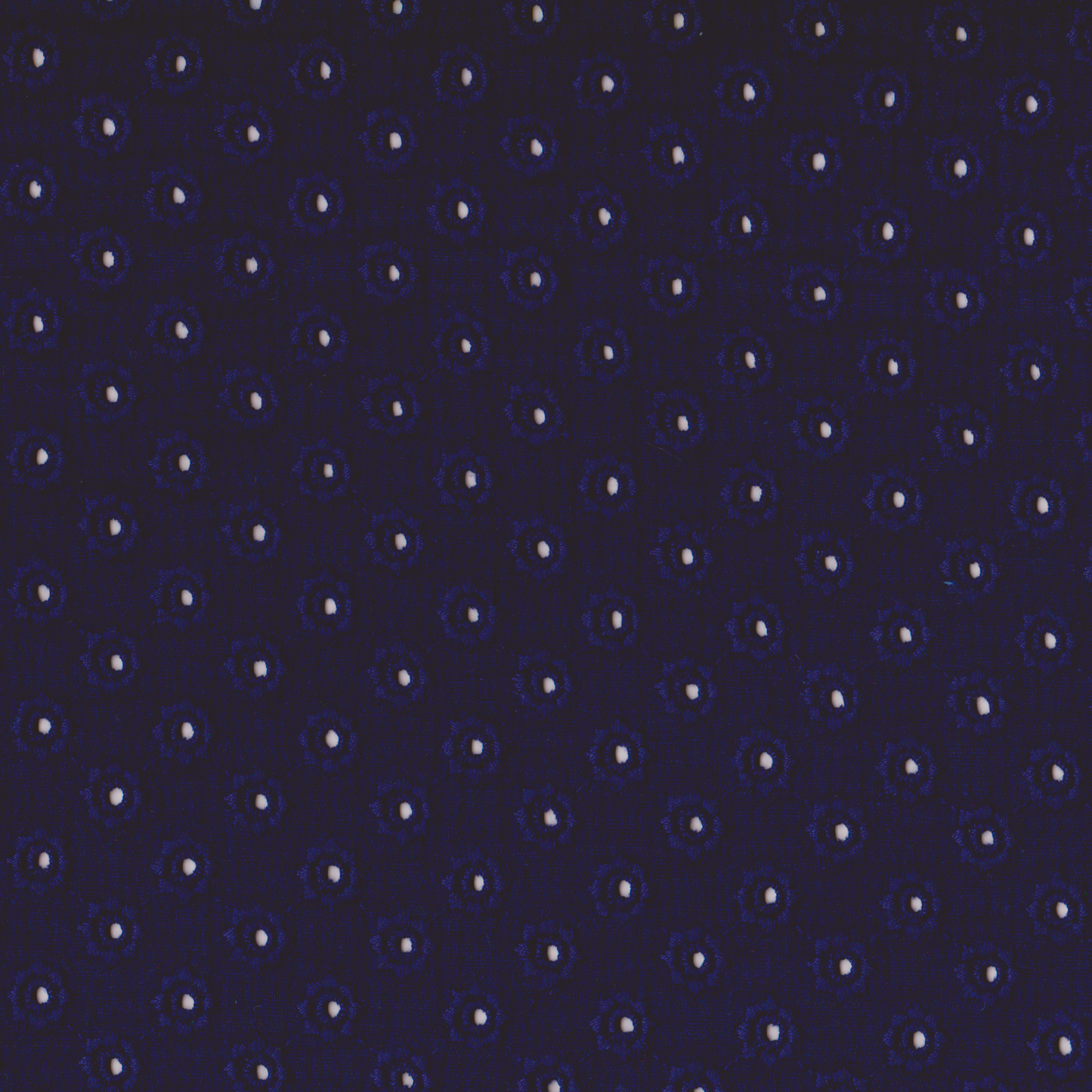 Musselina Bordada Azul Marinho