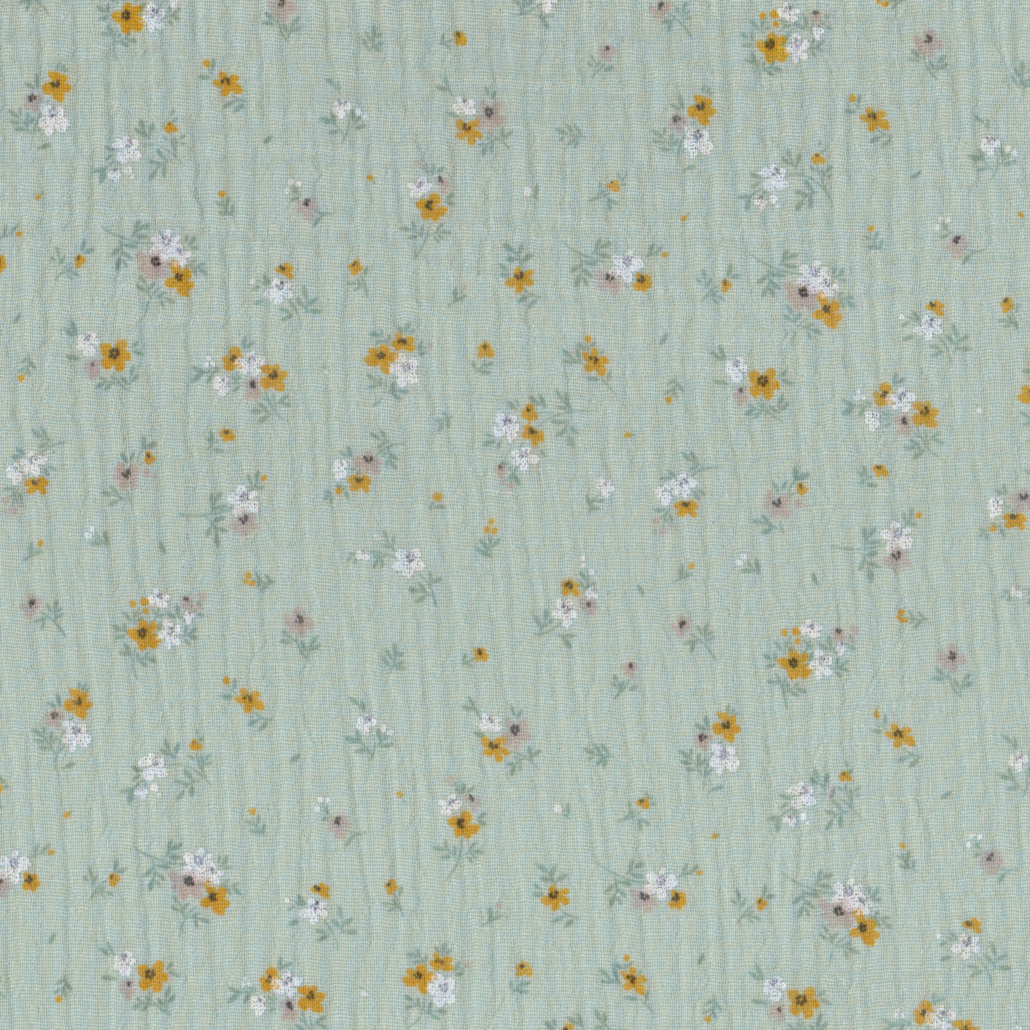 Musselina Florinhas Verde