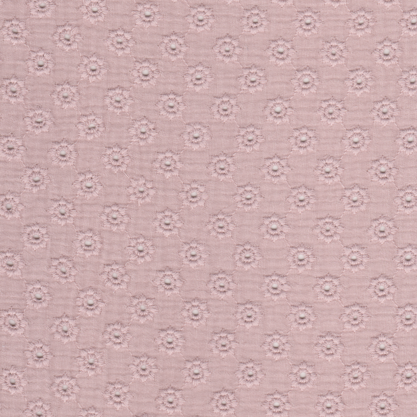 Musselina Bordada Rosa Velho