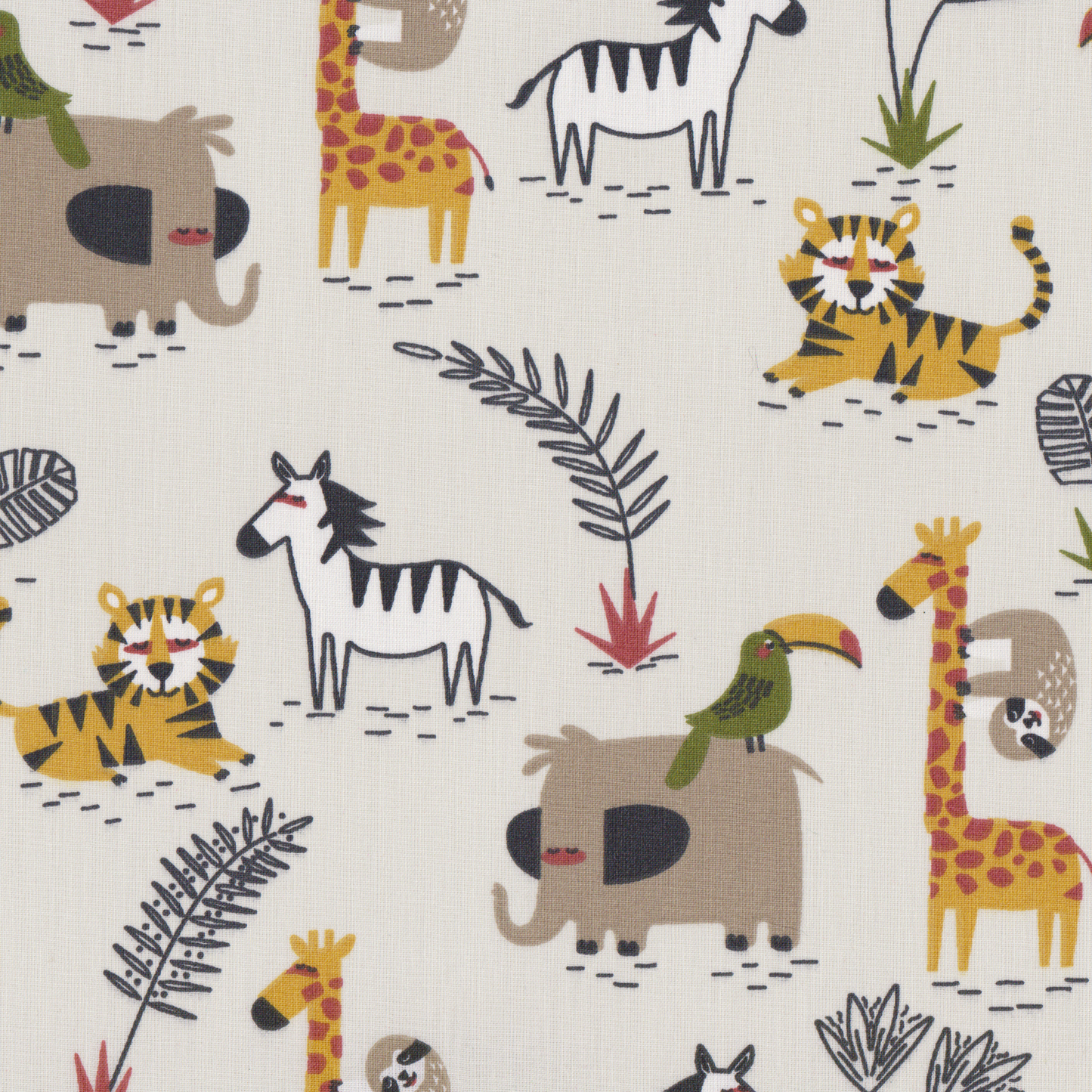 Retalho Poplin Selva com Palmeira - 50cm