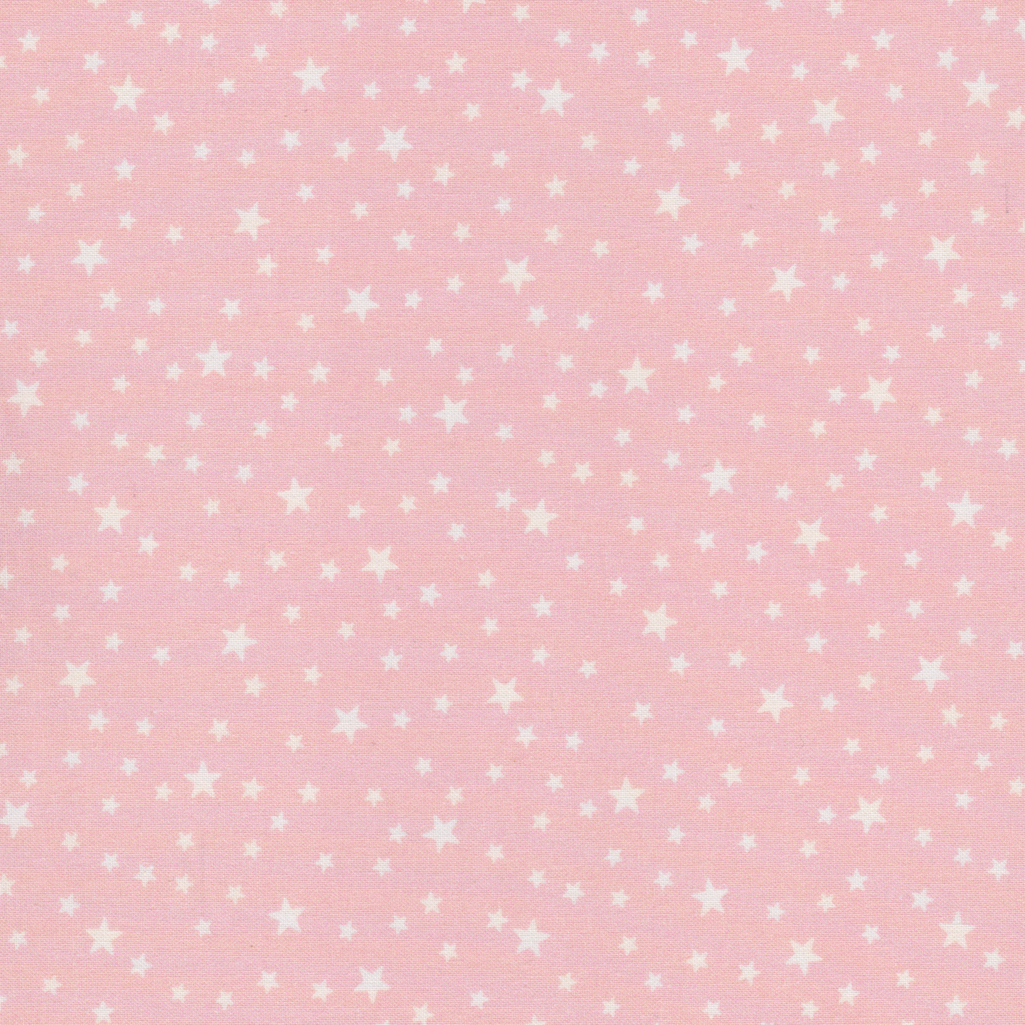 Poplin Estrelas Branco com Rosa