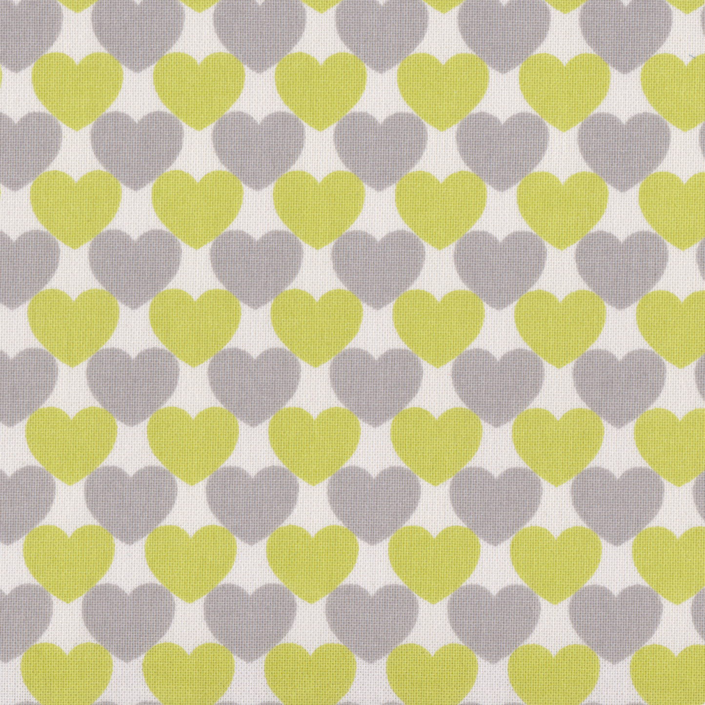 Loneta Corações Verde e Cinza