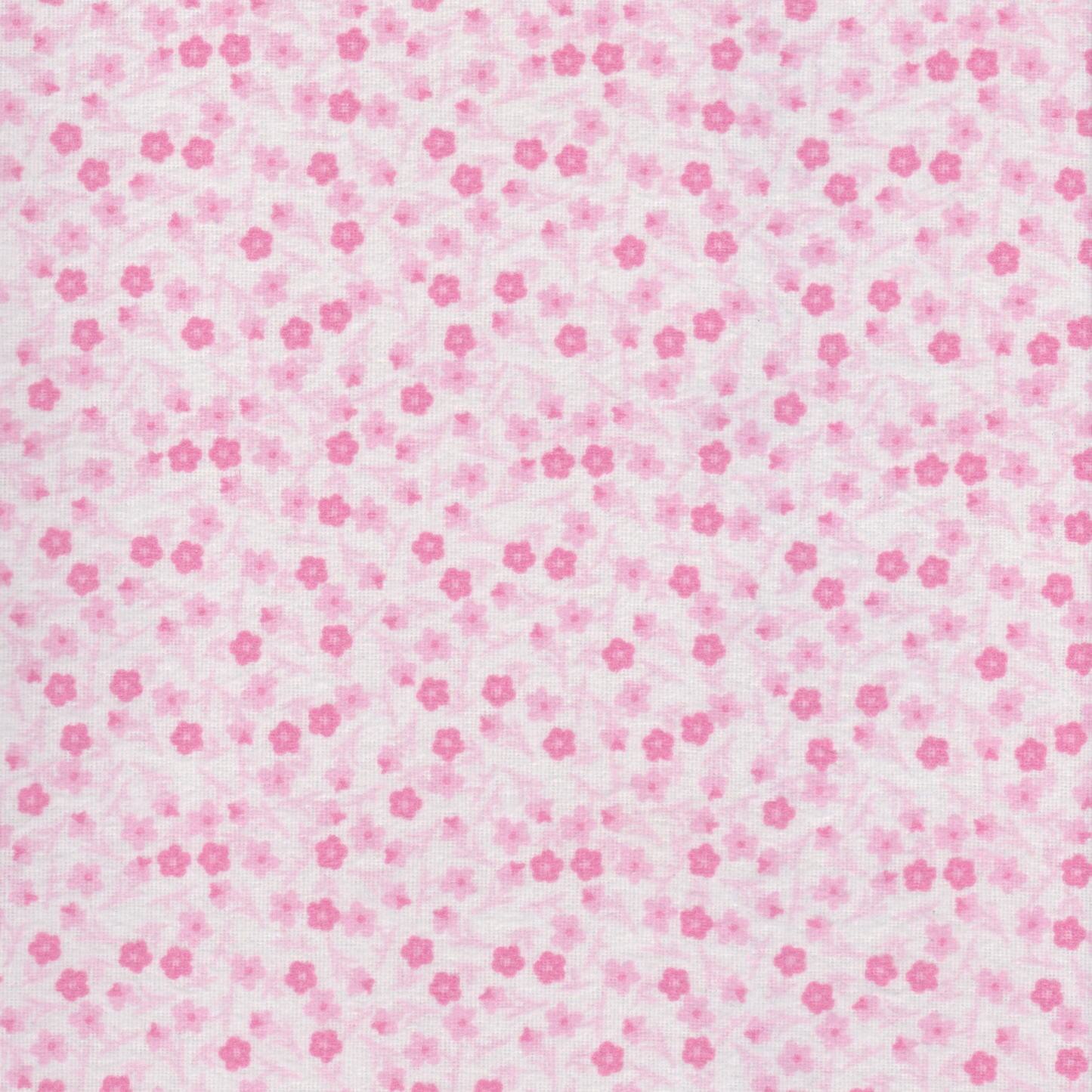 Flanela Florinhas Rosa