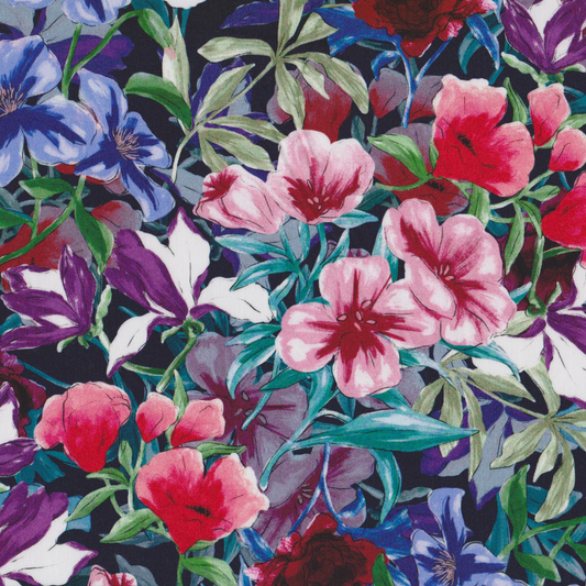 Algodão Acetinado Flores