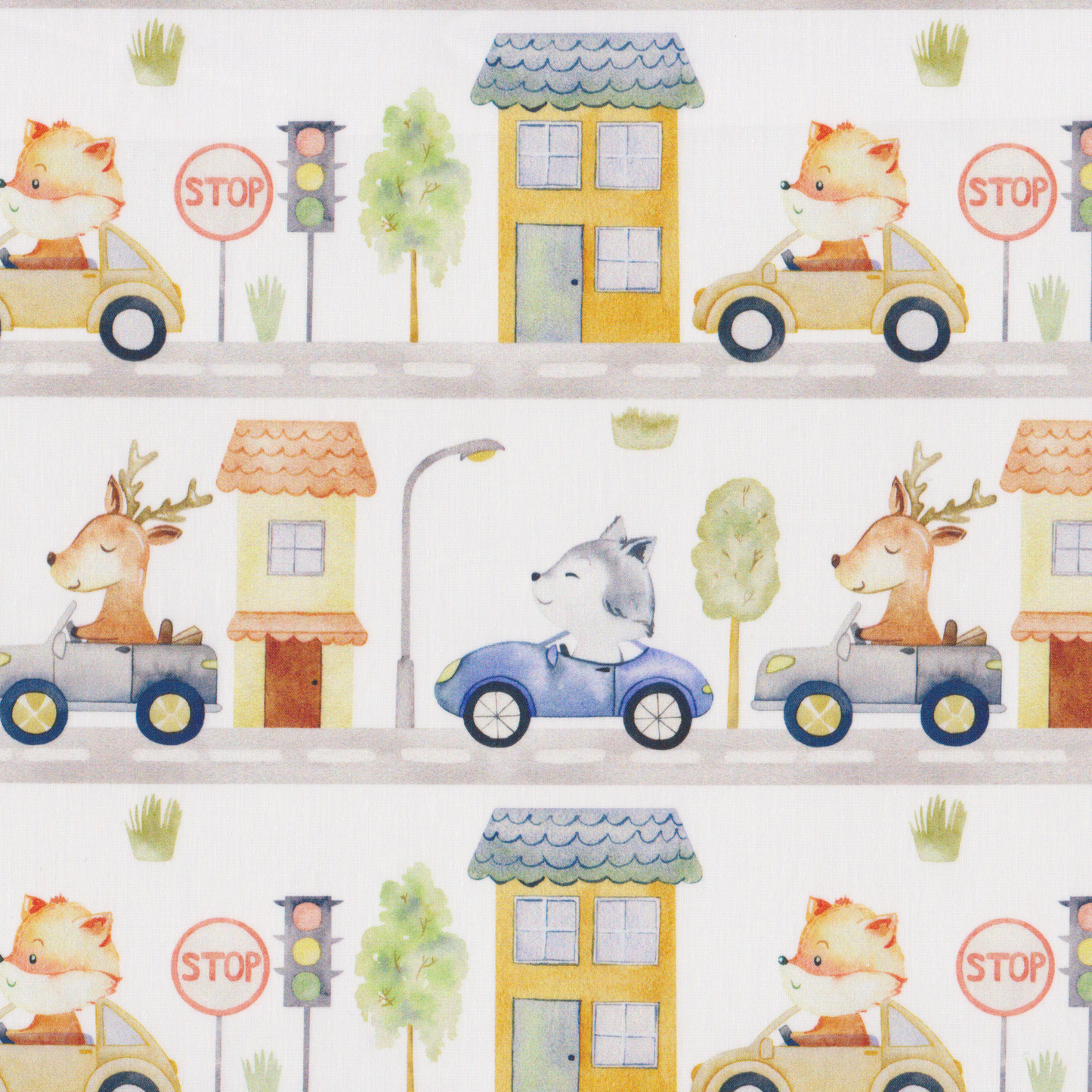 Poplin Estrada com Carros