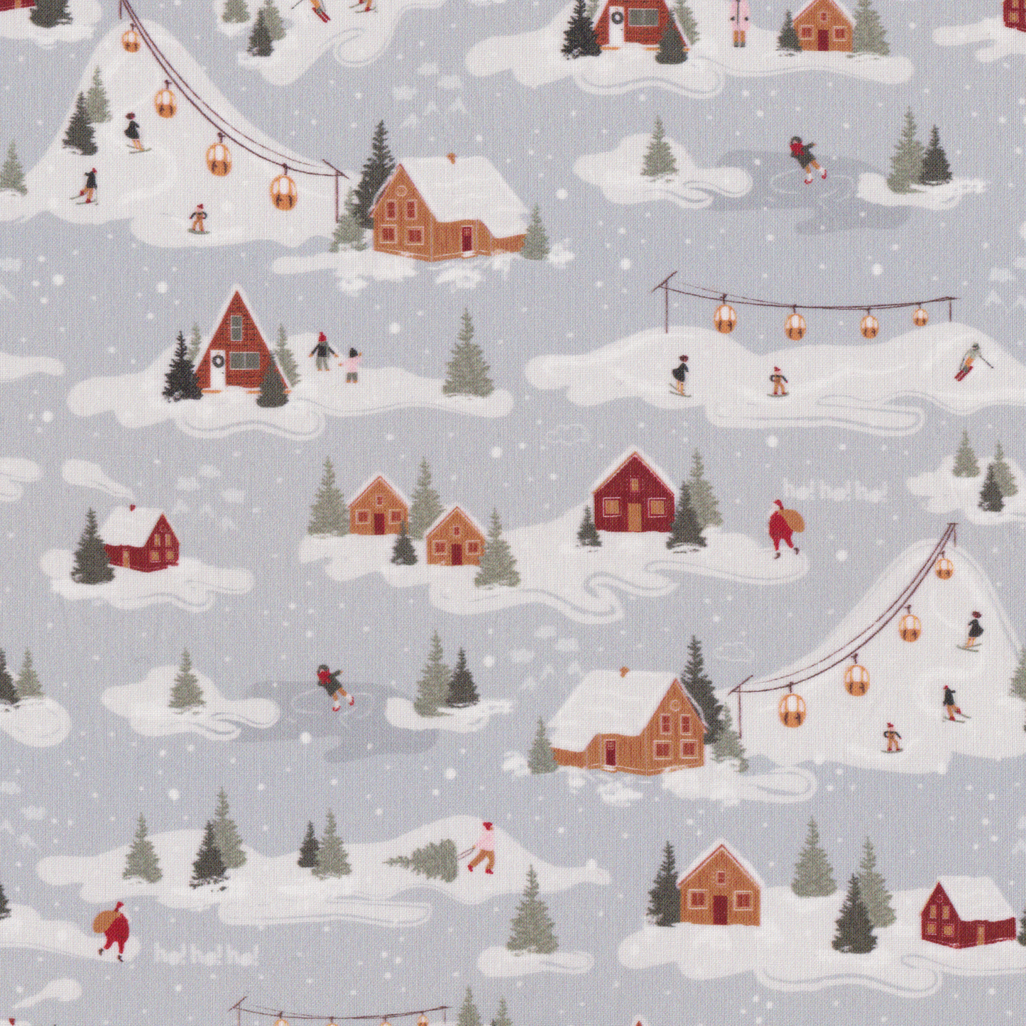 Poplin Cidade na neve