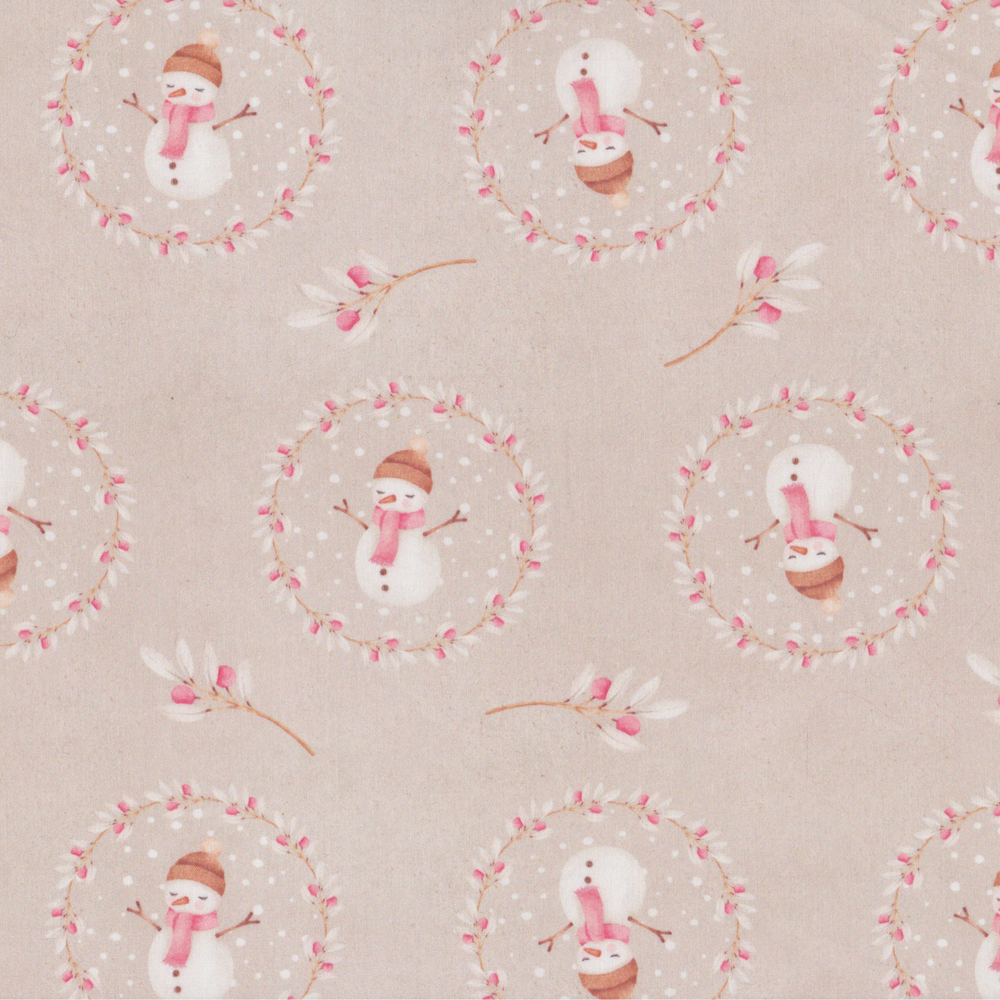Poplin Bonecos de Neve