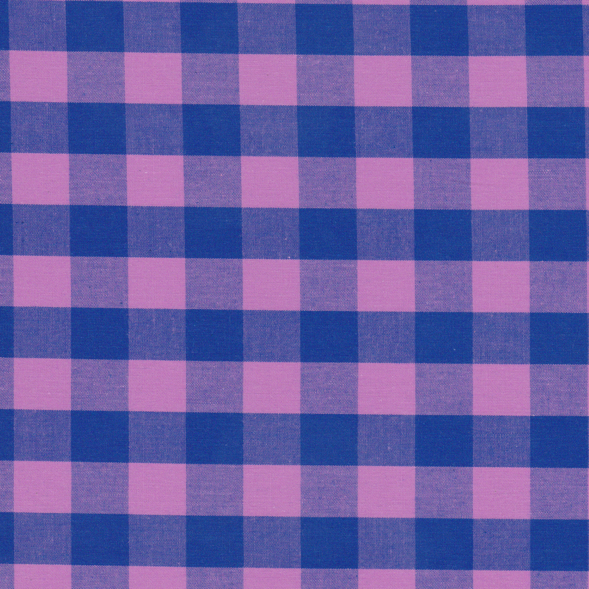 Poplin Vichy Rosa e Azul