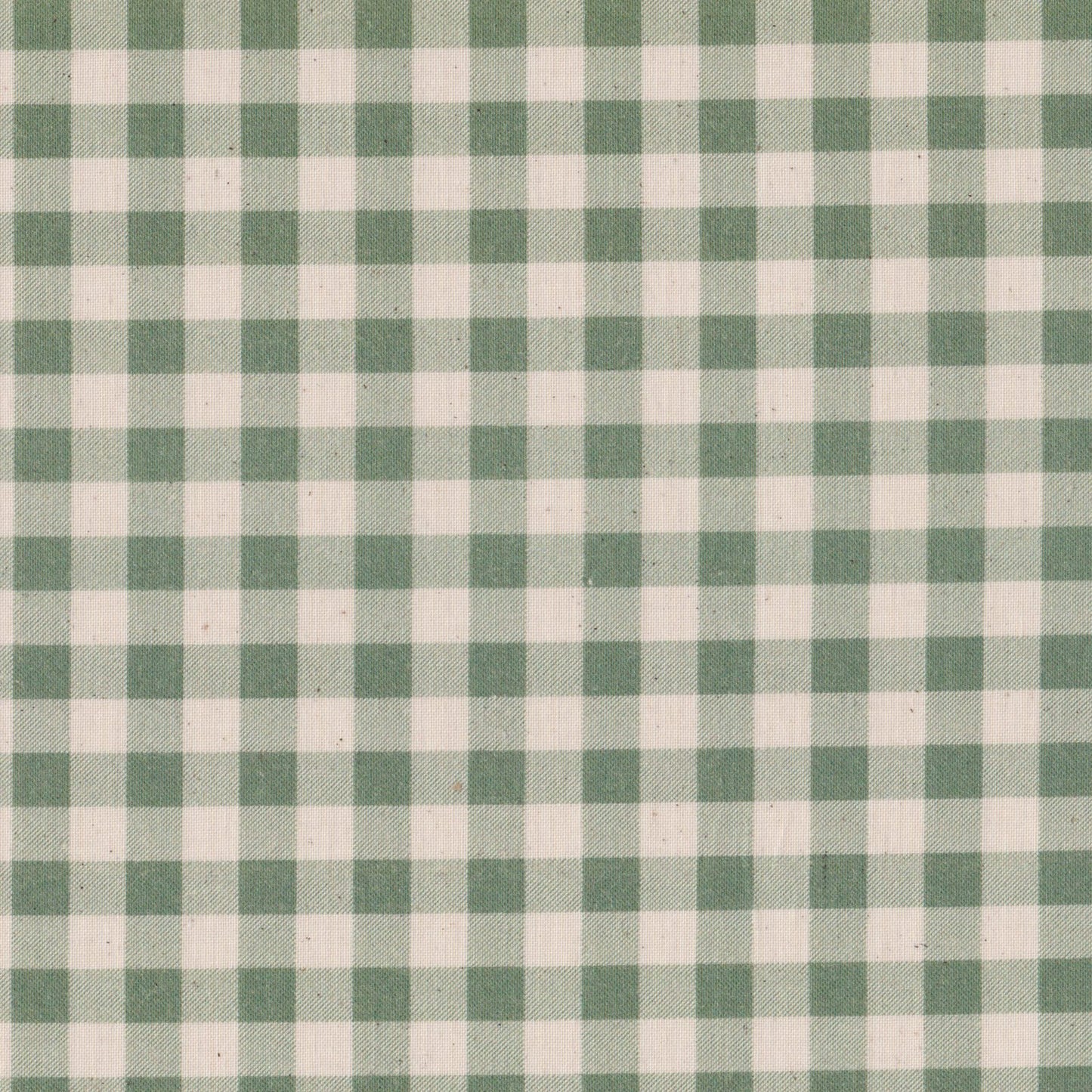 Poplin Xadrez Verde e Cru