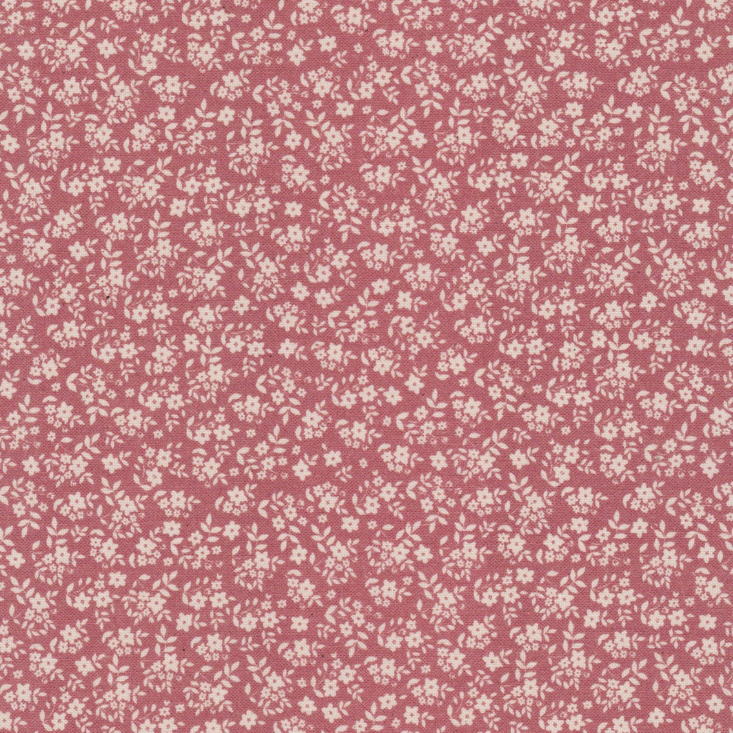 Poplin Rosa Flores Cru