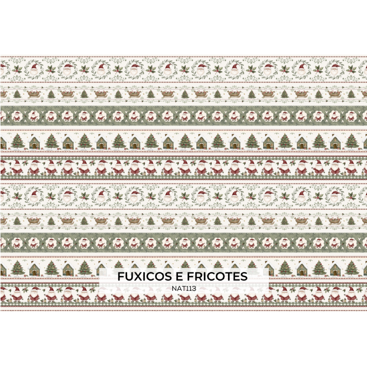 Poplin Barras Natal dos Sonhos