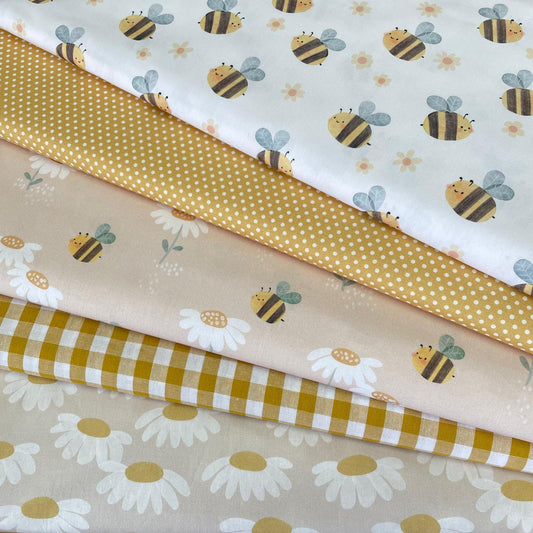 Poplin Malmequeres Beges