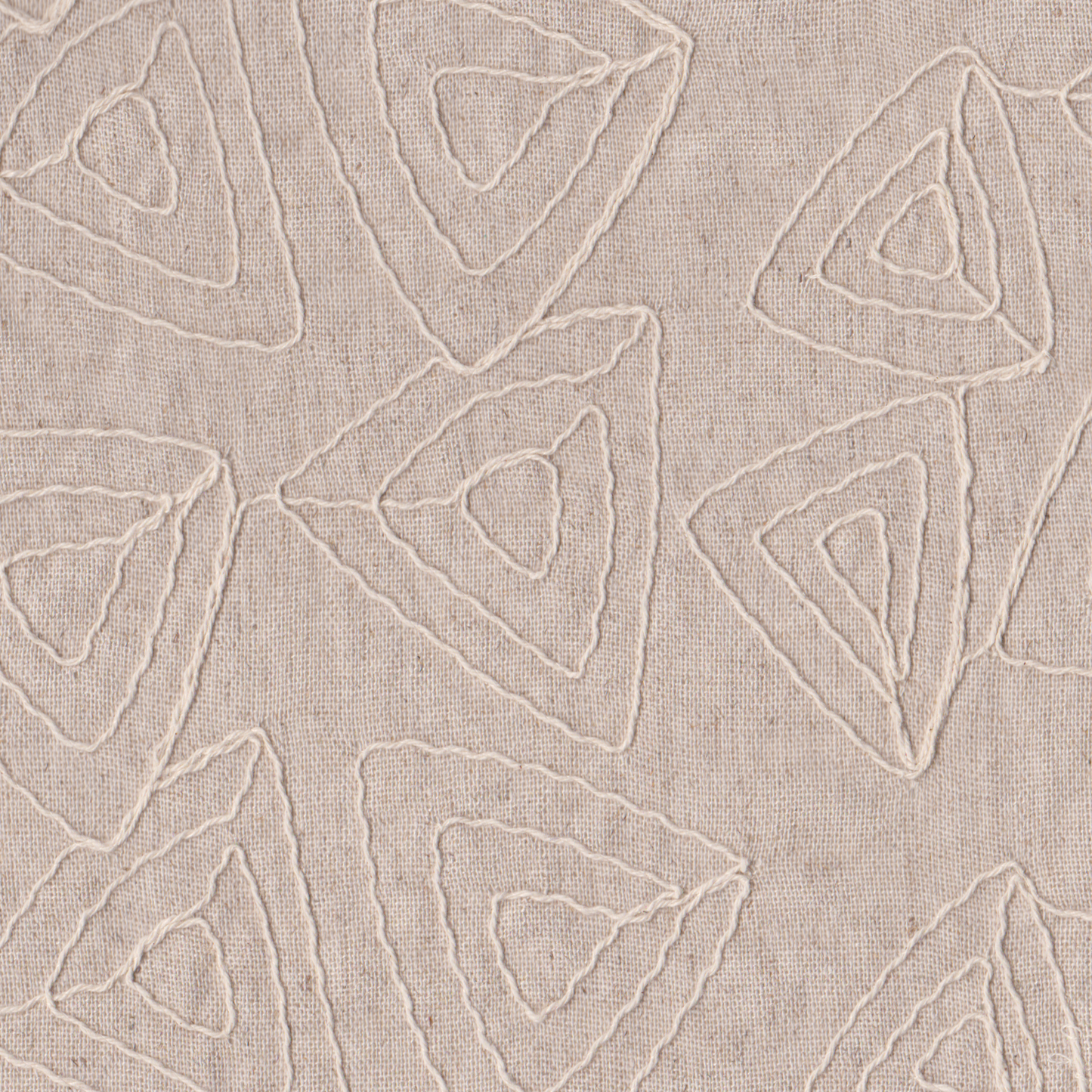 Linho Bege Bordado