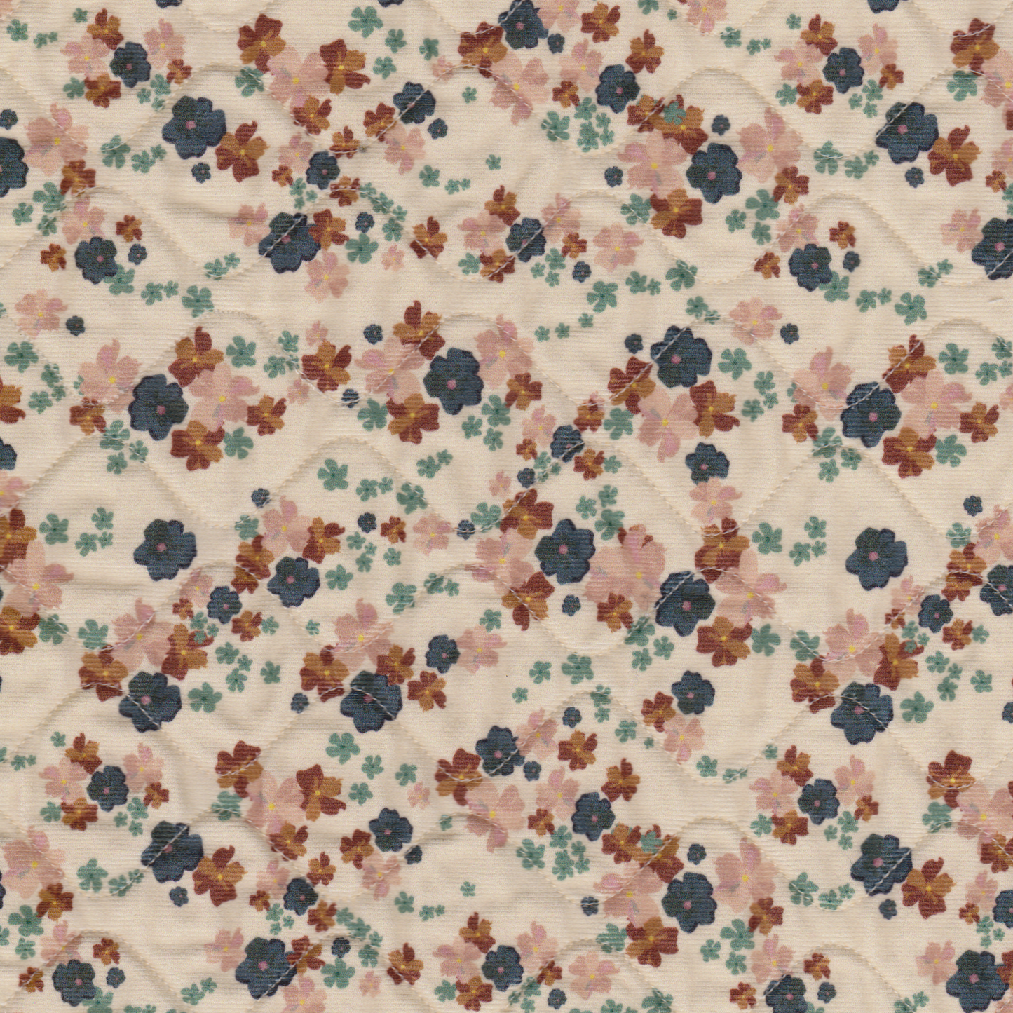 Tecido Acolchoado Florinhas