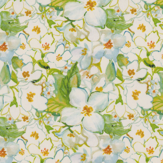 Viscose Floral Verde