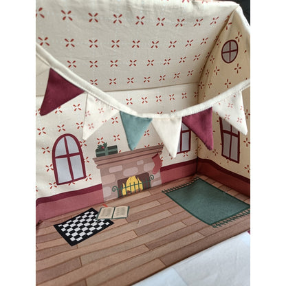 Painel Poplin Casinha Gengibre