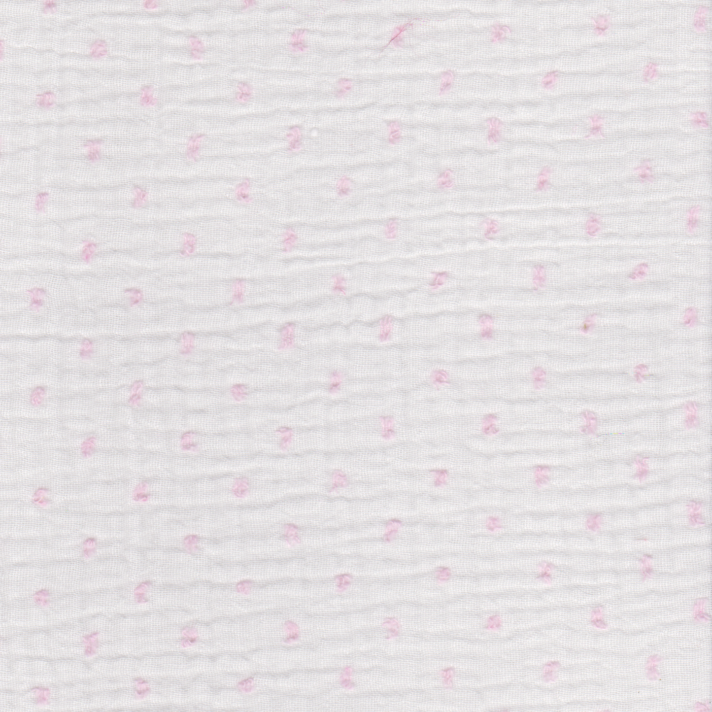 Musselina Branca Plumeti Rosa