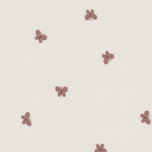 Poplin Borboletas Rosa Velho