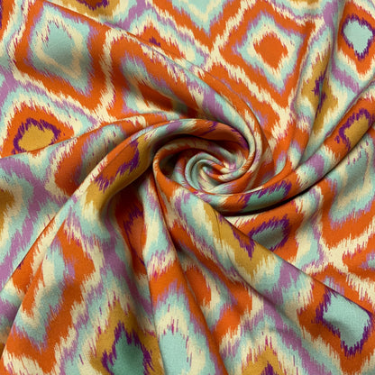 Viscose Abstrato Laranja
