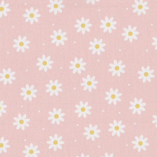 Poplin Margaridas Rosa