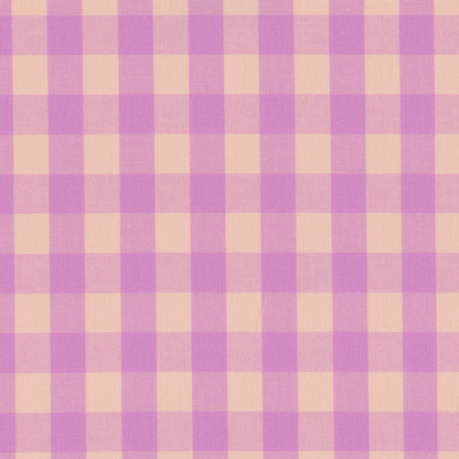 Poplin Vichy Rosa e Lilás