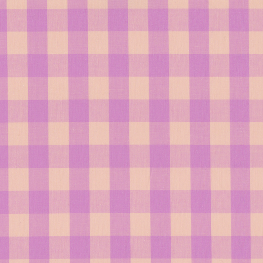 Poplin Vichy Rosa e Lilás