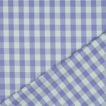 Poplin Vichy Azul e Menta