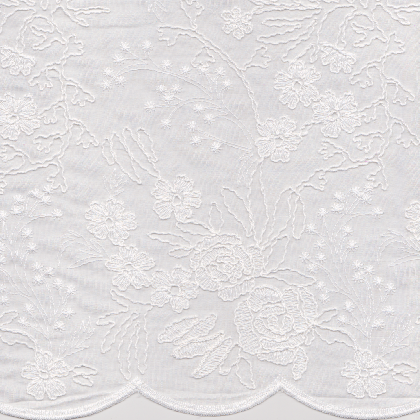 Voile Bordado Flores