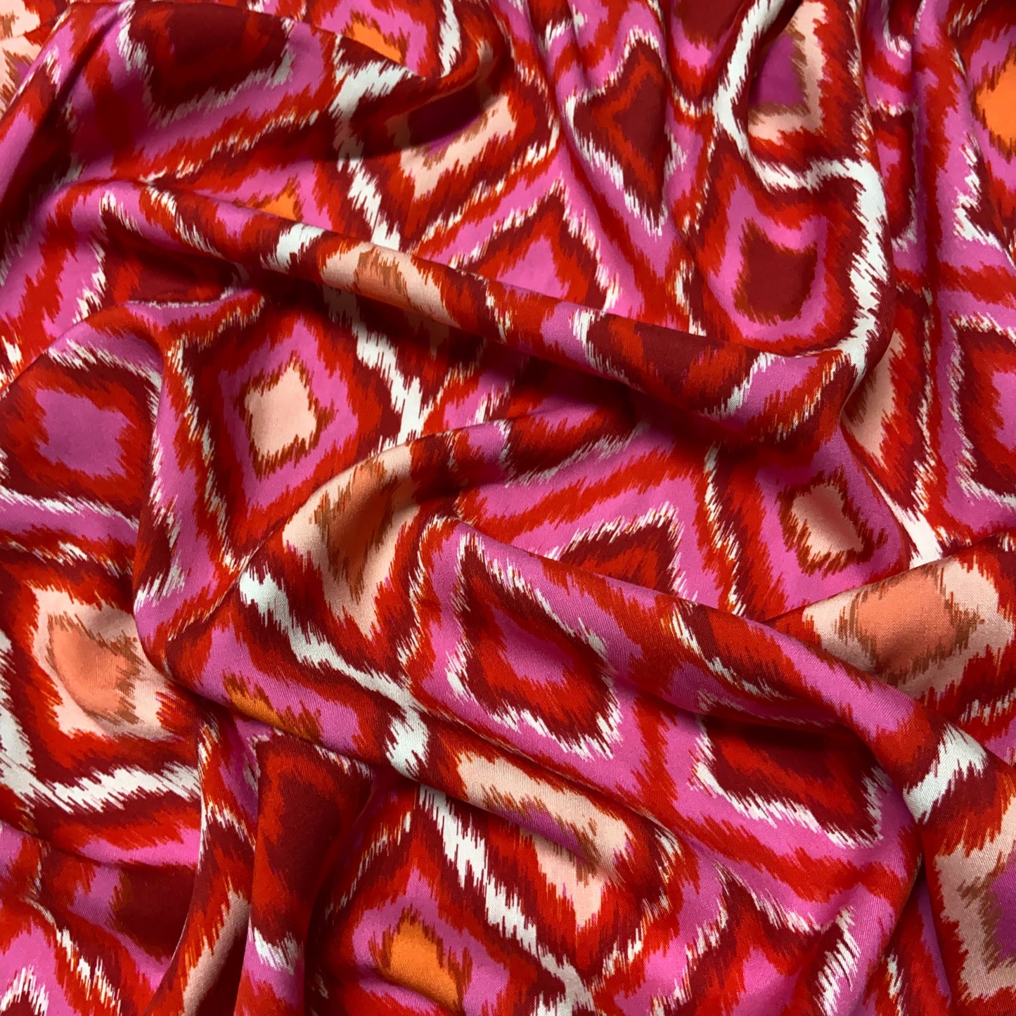 Viscose Abstrato Rosa