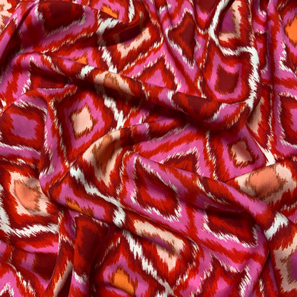 Viscose Abstrato Rosa